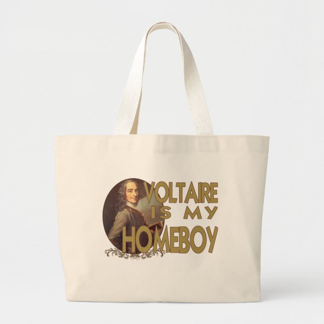 Voltaire är min Homeboy Jumbo Tygkasse (Framsidan)