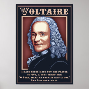 Voltaire - bön poster