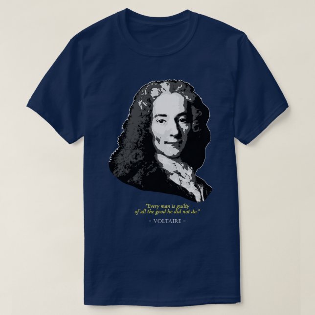 Voltaire-citat 1 t shirt (Design framsida)