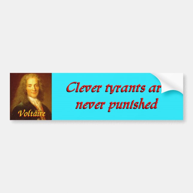 Voltaire-citat 2 bildekal (Framsidan)