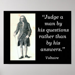 Voltaire-citat - konst poster