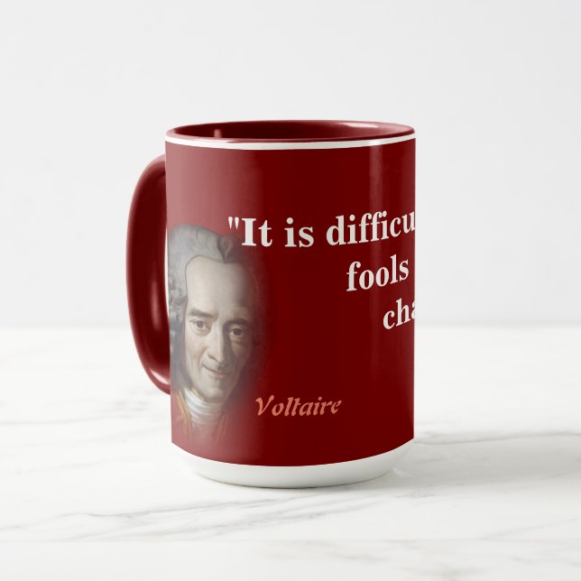 Voltaire-citat på skolor mugg (Framsida vänster)