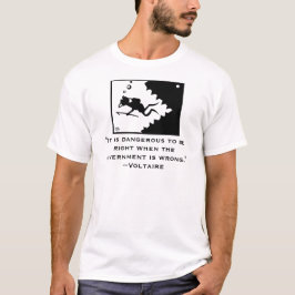 VOLTAIRE-citationsteckenskjorta T-shirt
