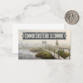 Voltaire inspirationcitat "Sunt förnuft" Anteckningskort