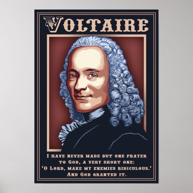 Voltaire - Prayer Poster (Framsidan)