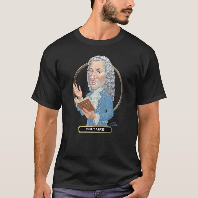 Voltaire, skrivprogrammet för Underbar Fransk T Shirt (Framsida)