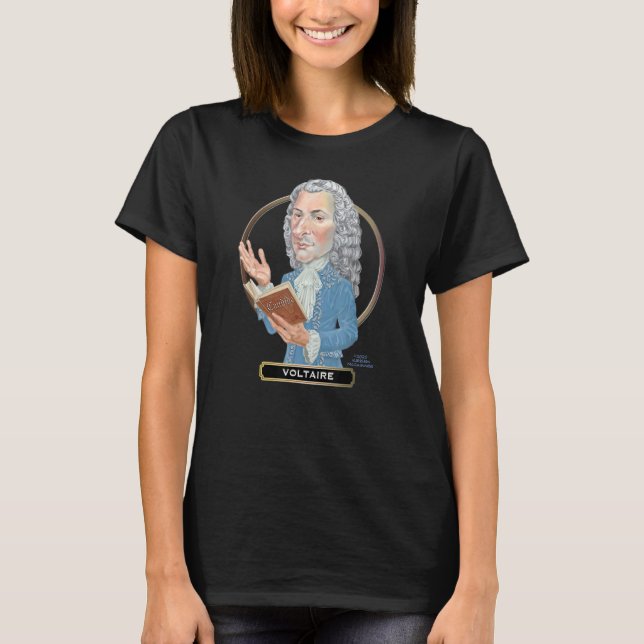 Voltaire, skrivprogrammet för Underbar Fransk T Shirt (Framsida)