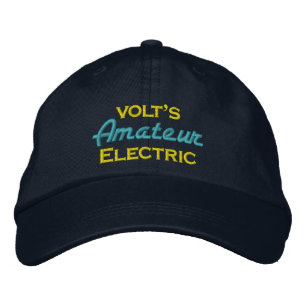 Volts Amateur Electric Broderad Keps