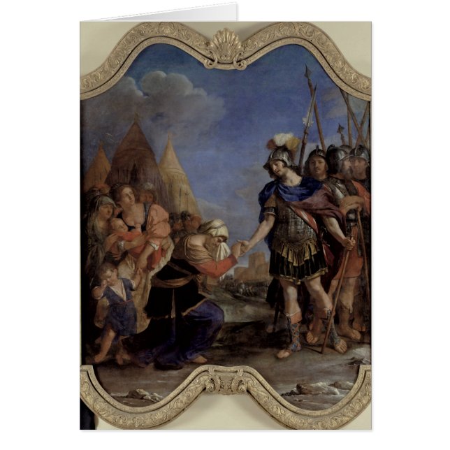 Volumnia för Coriolanus, 1643 Hälsningskort (Framsidan)