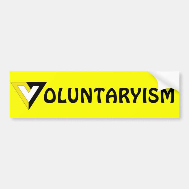 Voluntaryism Bildekal (Framsidan)