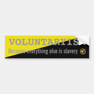 Voluntaryism-klistermärke Bildekal