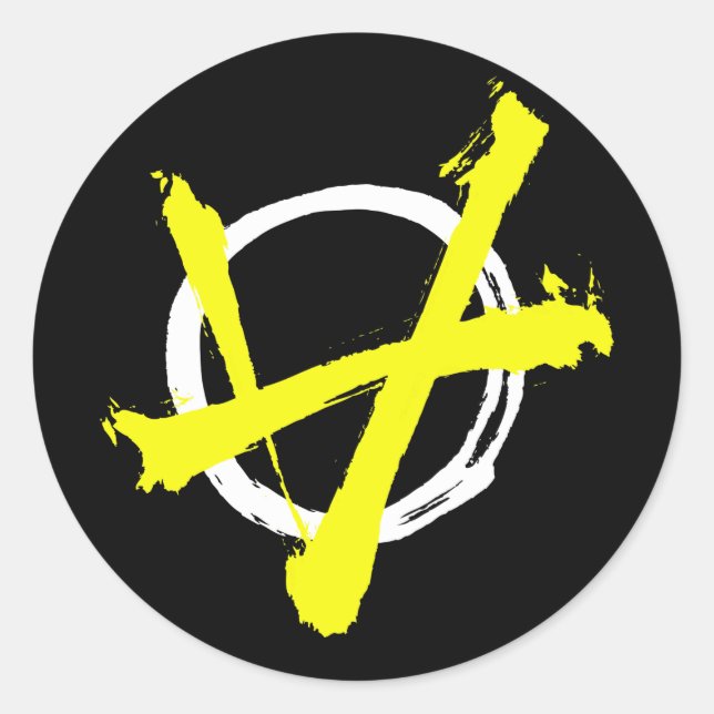 Voluntaryism Sticker Runt Klistermärke (Framsida)