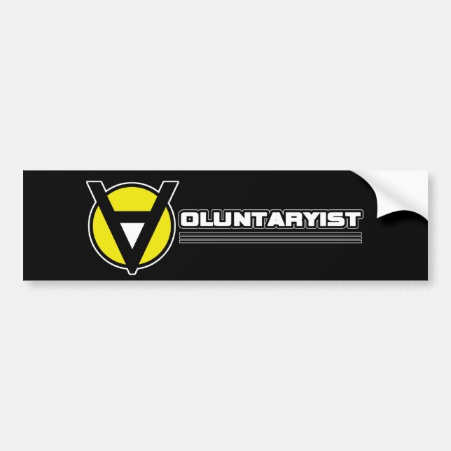 Voluntaryist bildekal (Framsidan)
