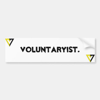 Voluntaryist. Bildekal