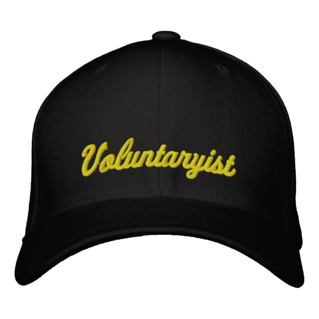 Voluntaryist Broderad Keps (Framsida)