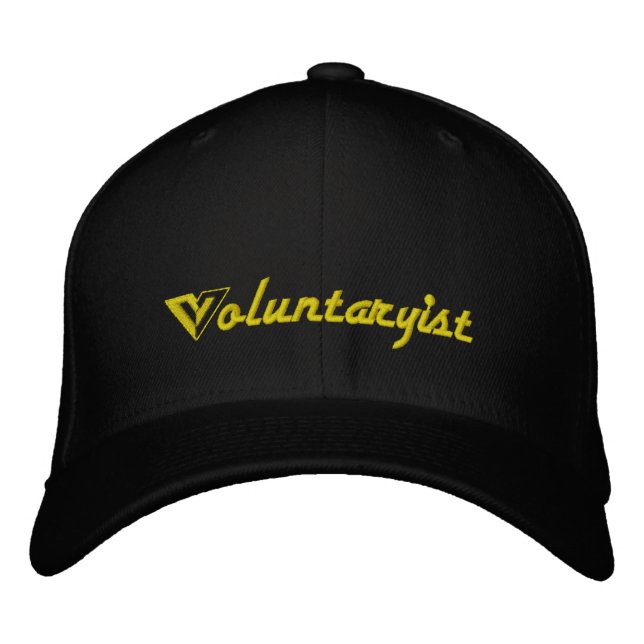 Voluntaryist Broderad Keps (Framsida)