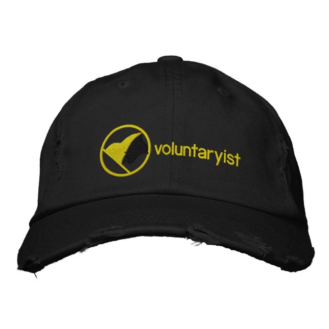 Voluntaryist Embroized Hat Broderad Keps (Framsida)