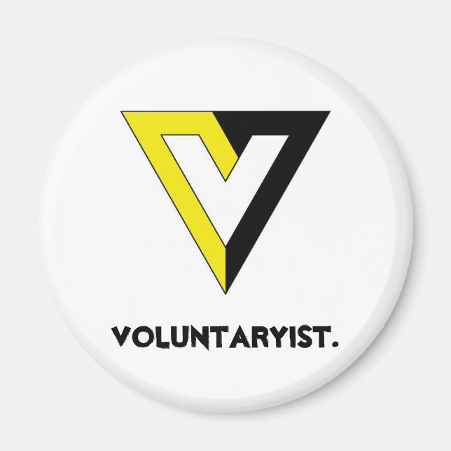 Voluntaryist. Magnet (Framsidan)
