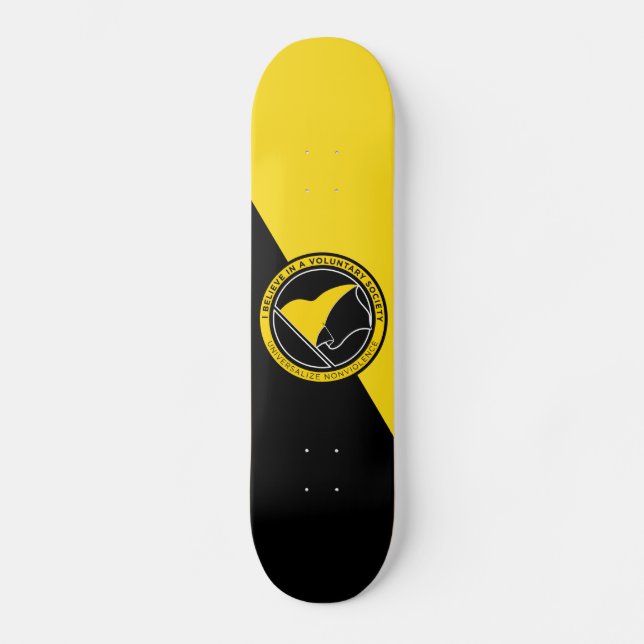 Voluntaryist Skateboard (Framsida)