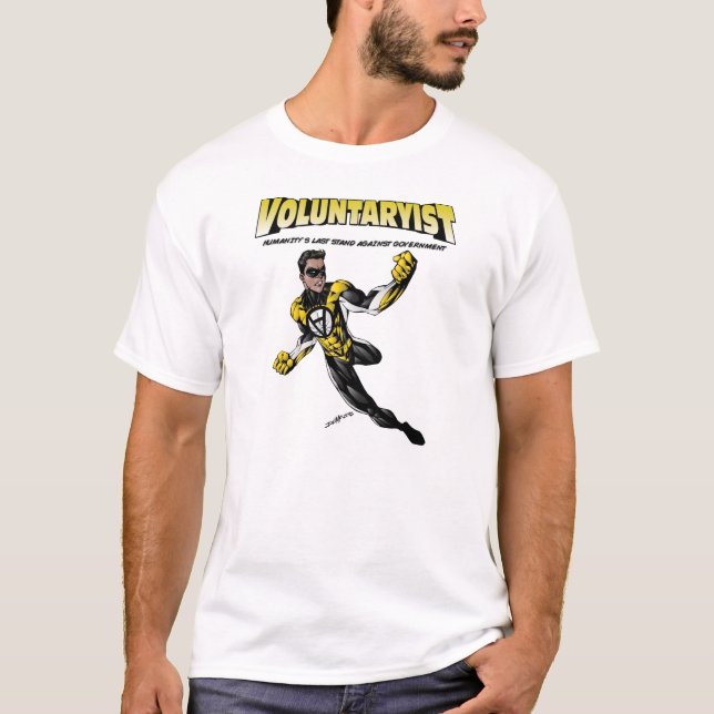 Voluntaryist teckenT-tröja T Shirt (Framsida)