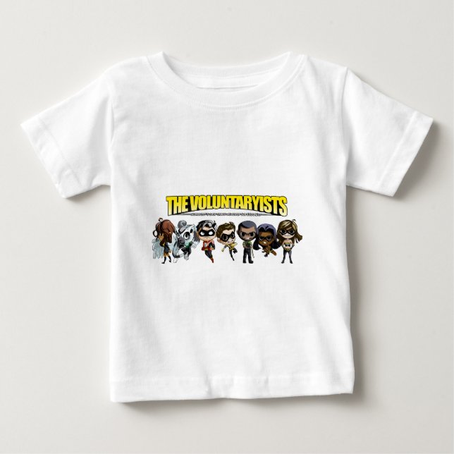 Voluntaryist tecknad - Chibi tecken T Shirt (Framsida)