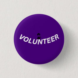 VOLUNTEER Badge Button Knapp