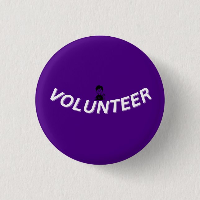VOLUNTEER Badge Button Knapp (Framsida)
