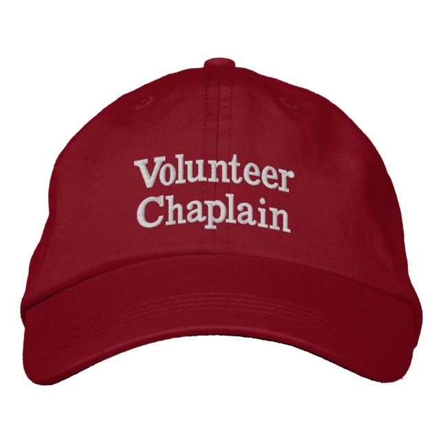 Volunteer Chaplain Hat Broderad Keps (Framsida)