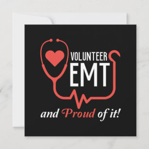 Volunteer EMT Sjukvårdare Caduceus Doktor Ambula Inbjudningar