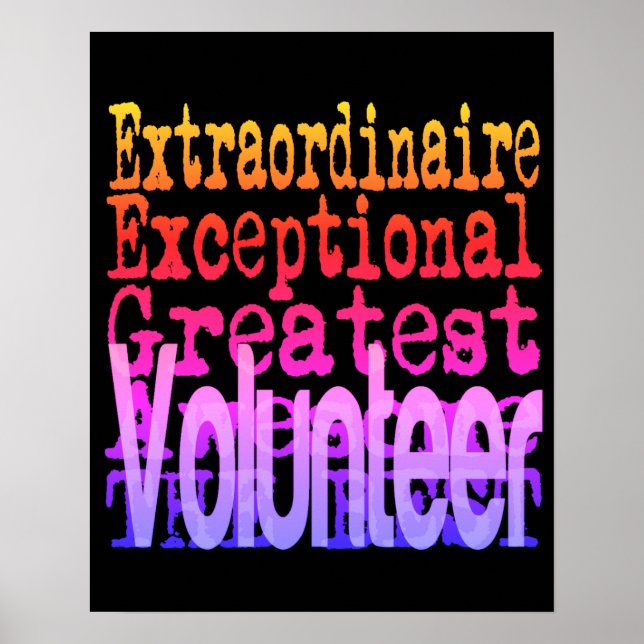 Volunteer Extraordinaire Poster (Framsidan)
