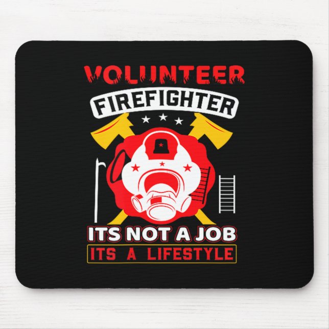 Volunteer Firefighter Fireman Gift Proud Firefight Musmatta (Framsidan)