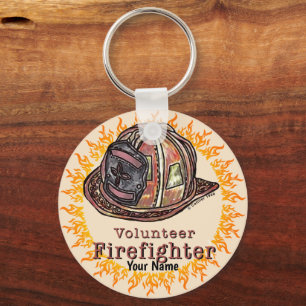 Volunteer Firefighter-nyckelkedjor Nyckelring