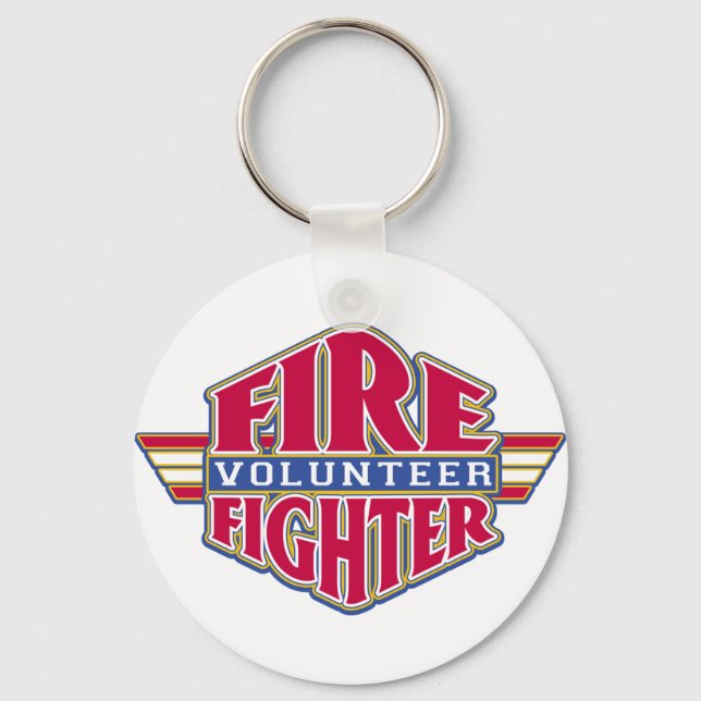 Volunteer Firefighter Nyckelring (Framsida)