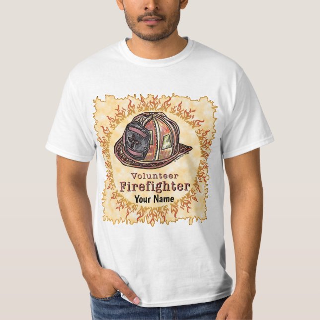 Volunteer Firefighter t-shirt (Framsida)