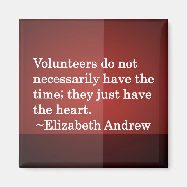 Volunteer Heart Magnet (Framsidan)