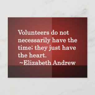 Volunteer Heart Vykort