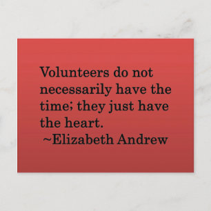 Volunteer Heart Vykort
