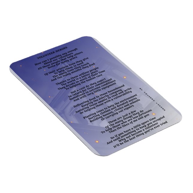 Volunteer Heroes Flexible Magnet (Högersidan)