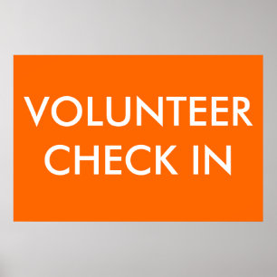 VOLUNTEER-KONTROLL IN POSTER