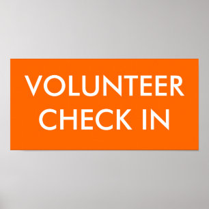 VOLUNTEER-KONTROLL IN POSTER