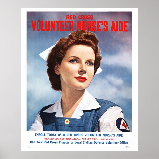 Volunteer Nurses Aide Poster (Framsidan)
