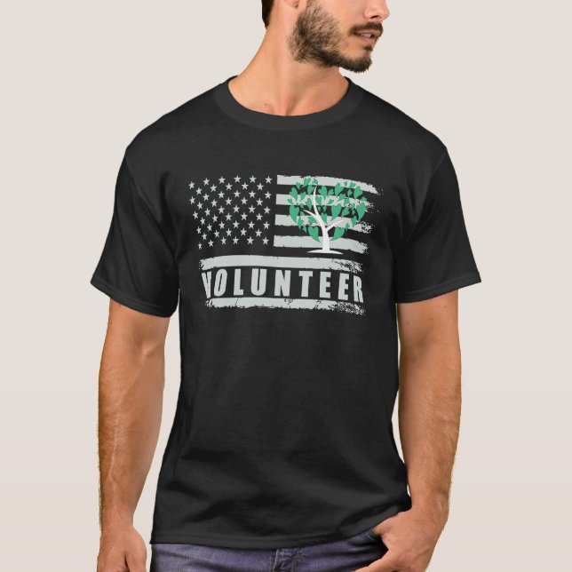 Volunteer Plantering Träd Volunteering Best Volunt T Shirt (Framsida)
