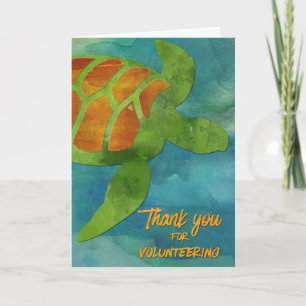 Volunteer, Sea Turtle eller MarineConservation Tack Kort