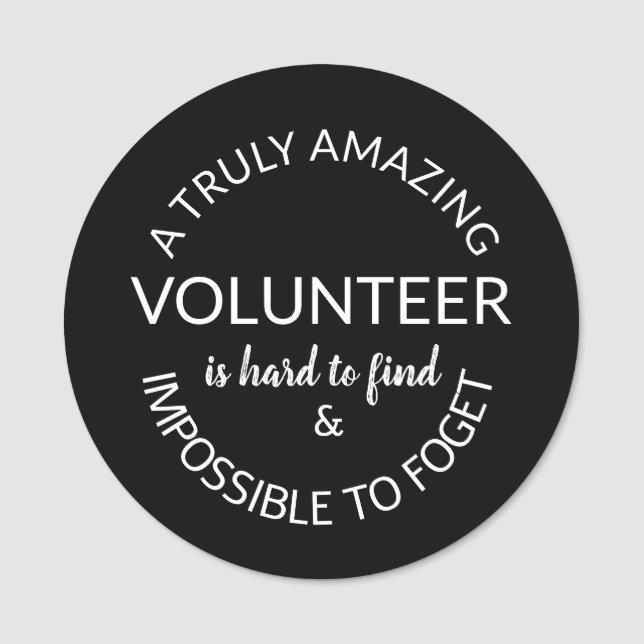 Volunteer tack namnbricka (Framsida)