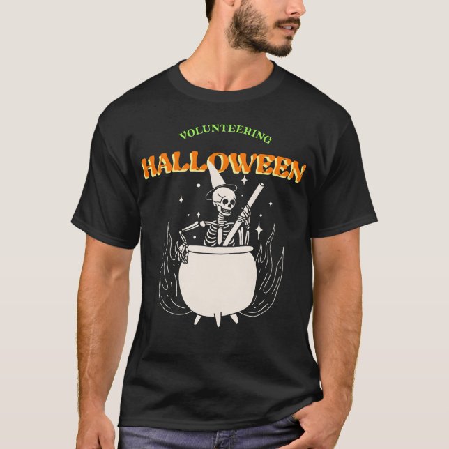 Volunteering Halloween-vänner T Shirt (Framsida)