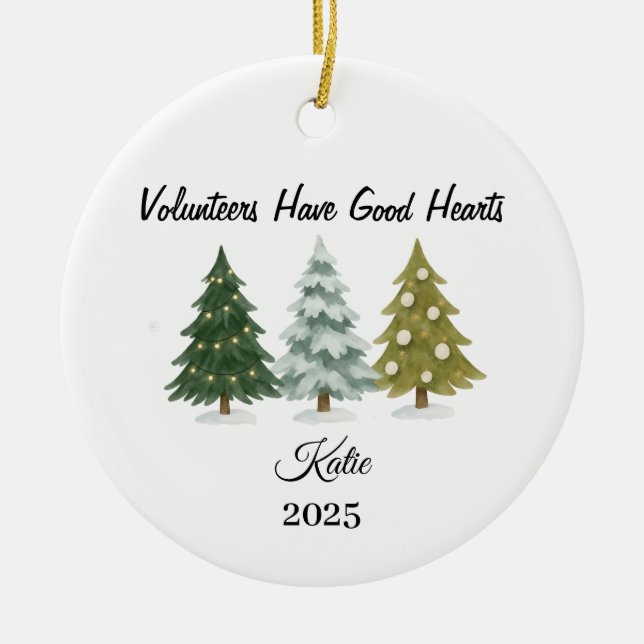 Volunteers Have Good Hearts, volunteer Ornament (Framsidan)