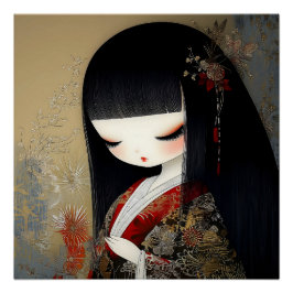 Voluptuous Anime Queen Perfect Poster