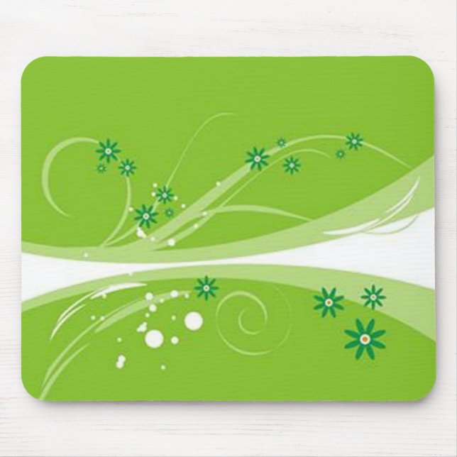 Volutes � fleurs sur motif vert - musmatta (Framsidan)