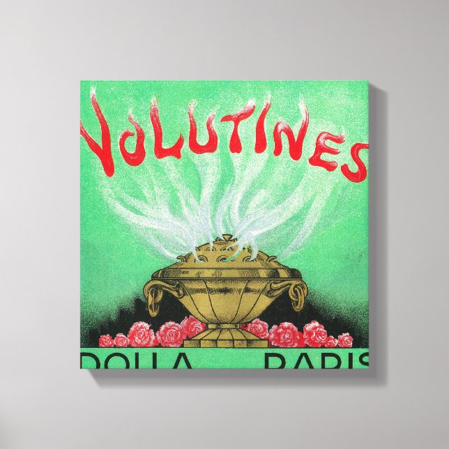 Volutines Parfym LabelParis, Frankrike Canvastryck (Framsida)