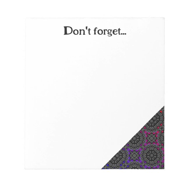 Volym 13:s kalejdoskop art 17:e anteckningsblock (Framsida)